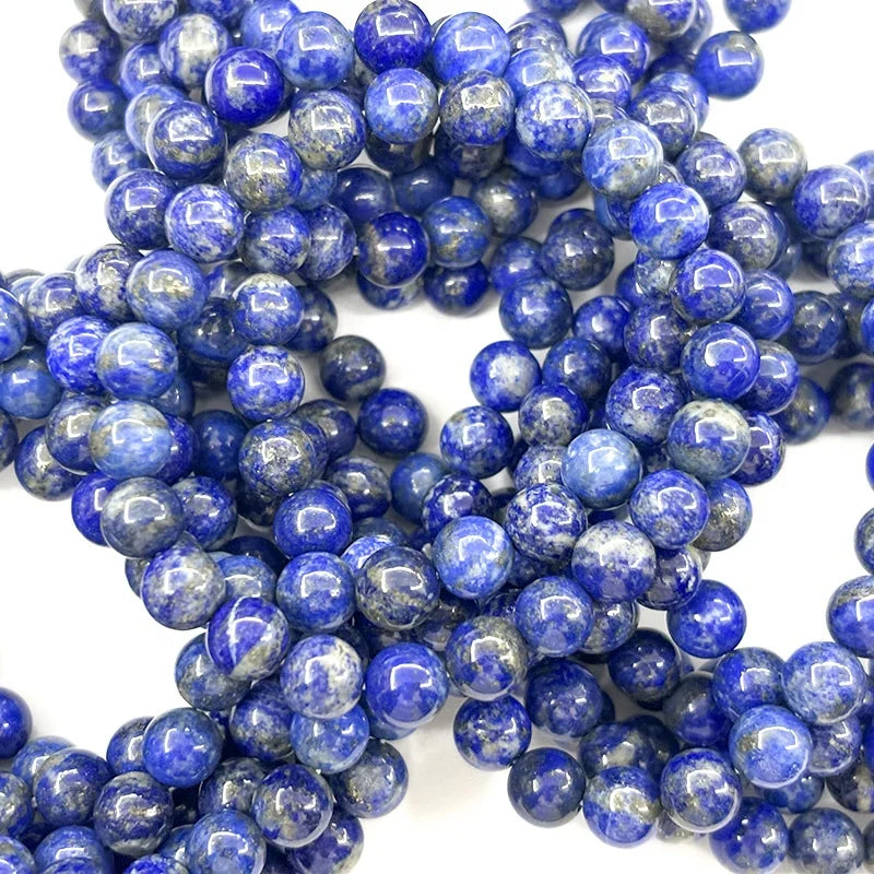 Natural Lapis Lazuli Bracelet 8mm Royal Blue Crystal Beaded Stretch Bracelet for Men Women Versatile Lapis Bracelets 8MM