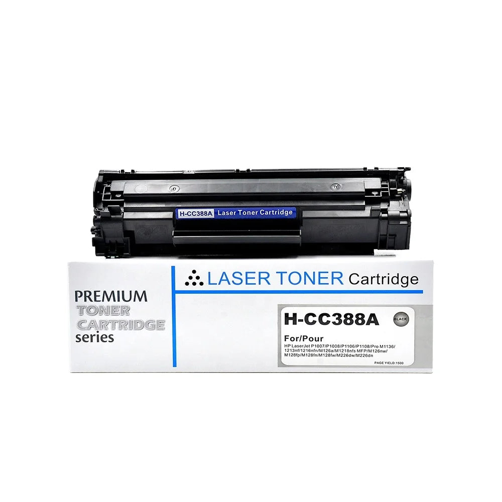 Tatrix RTS CC388A 88A 388A CC388 C388A Premium Compatible Laser Black Toner Cartridge for HP Printer LaserJet P1007 CC388A Toner