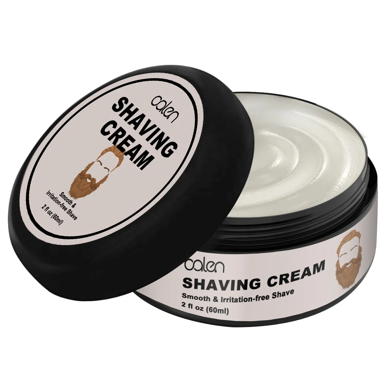 Oalen Mens Beard Care Luxury Rich Lather Ultra-Slick Jojoba Oil Refreshing No Irritation Shaving Cream