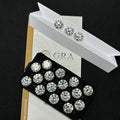 White Color Moissanite Round Brilliant Cut D Color Moissanite Loose Stones Synthetic Moissanite Pass Diamond Tester
