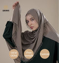 Beaded Cotton Voile Hijab with Diamond Plain Square Hijab for Women Breathable Soft Muslim Scarf Support Custom