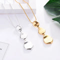 2025 Trendy Irregular Texture Necklace Multi Layer Round Pendant Necklace Y Shape Tassel Necklace for Women Jewelry Gift