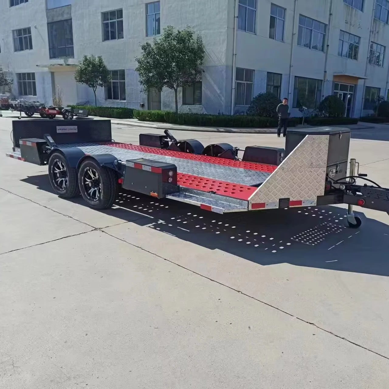 Factory Price Container Loading and Unloading Skeleton Chassis Trailer for Docks and Ports Compact Special Trailer Truck Trailer