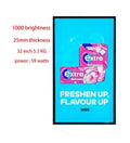 2025 Trending Ultra Thin Ultra Light Digital Signage and Display Advertising Player Wall Mounted Kiosk