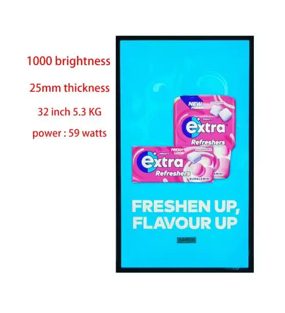 2025 Trending Ultra Thin Ultra Light Digital Signage and Display Advertising Player Wall Mounted Kiosk