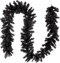 Christmas Garland Cedar Garland Black PVC Artificial Christmas Garland for Table Mantle Background Wall Winter Decoration