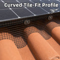 Precut 8 Inch X 5 Feet Flexible S Tile Roof Bird Exclusion Pest Barrier for PV Panels Solar Panel Bird Guard Mesh MegaBDM