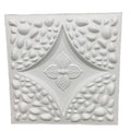 UDK New Design  PVC 50cm*50cm 3D Wall Panel Embossed Wall Board Sofa Background Fast Install