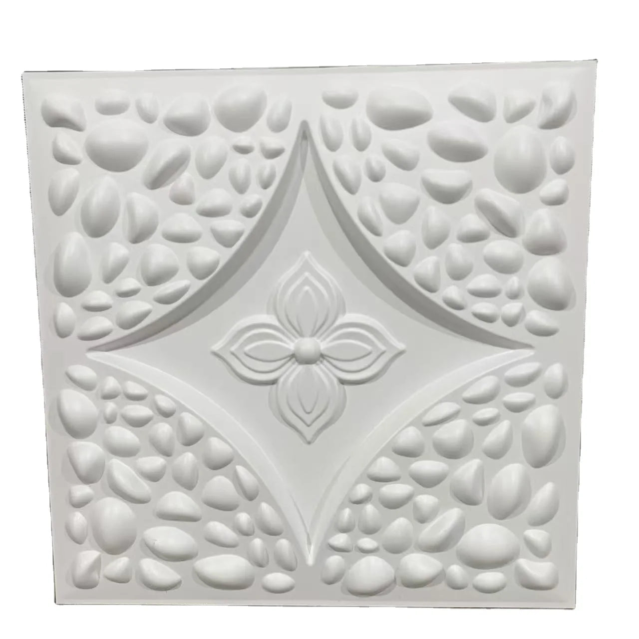 UDK New Design  PVC 50cm*50cm 3D Wall Panel Embossed Wall Board Sofa Background Fast Install