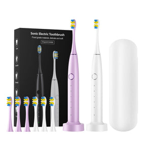 Professional Sonic Electric Toothbrush Rechargeable with Soft Bristle Toothbrushes Electronic Toothbrush Wireless Charging