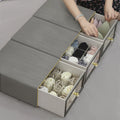 Fabric Foldable Closet Organizers and Storage Boxes Storing Clothes Drawer Storage Box 3 Pack Sock Leather Underwear Organizer