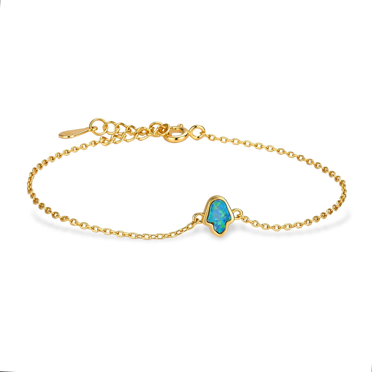 Wholesale OEM ODM Trending Gifts Bracelet S925 Sterling Silver Synthetic Opal Gold Rhodium Plated Bangles Women Jewelry Factory MegaBDM