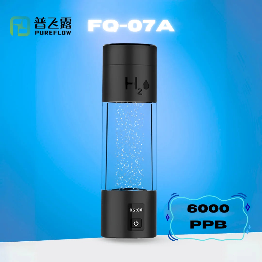 Type-C USB Battery-Powered Cold Hydrogen-Rich Water Generator 6PPM PEM SPE BPA Free Food-Grade PC Cup 270ml Household Outdoor