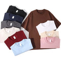 Bangladesh China Factory Price Men's 260g Heavyweight Combed Cotton Drop Shoulder T Shirt Loose Fit OEM Customizable T Shirt