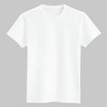OEM Customized 180g cvc tshirt men's and women's short sleeved tshirt half sleeved polyester cotton blank solid color tshirt