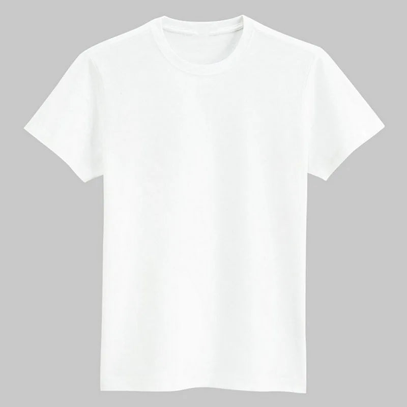 OEM Customized 180g cvc tshirt men's and women's short sleeved tshirt half sleeved polyester cotton blank solid color tshirt