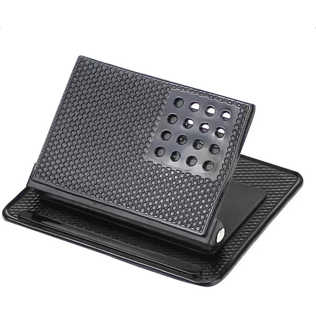 Silicone Black Anti-slip Portable Car Mobile Phone Holder Mat GPS Mount Bracket 360 Degree Rotatable Dashboard Anti Slip Pad
