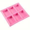 6 Cavity Rectangular Silicone Soap Mold Soap DIY Suitable for Handmade Silicone Soap Mold