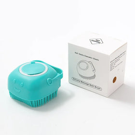 Hot Selling Eco-Friendly Soft Silicone Dog Bath Brush Rubber Pet Shower Grooming Bath Massage Dog Wash Brush