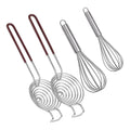 4Pcs Egg Sifting Filter Egg Divider Beater Whisk Stainless Steel Egg Yolk Separator for Baking Tool