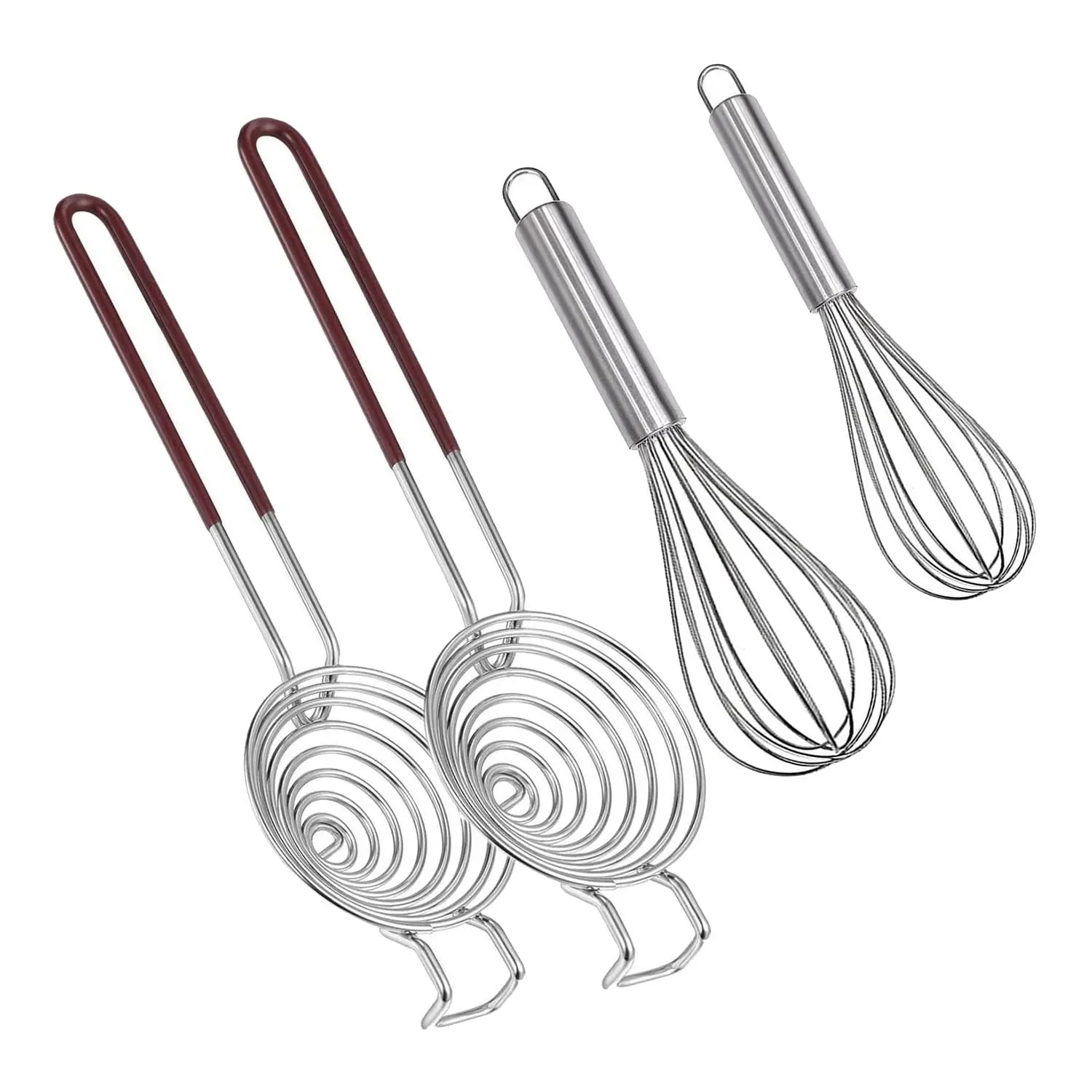 4Pcs Egg Sifting Filter Egg Divider Beater Whisk Stainless Steel Egg Yolk Separator for Baking Tool