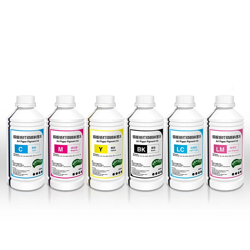 Hot Sale XP600 Digital Printing Label Printer Ink Water Based Art Paper Pigment Ink