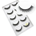 Support Small Wholesale 5 Pairs 3D Faux Mink Lashes Silk Eyelashes Natural Style Private Label Packaging 3DX Series Eyelashes