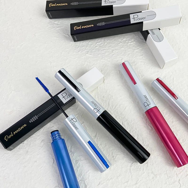 Support Custom Logo Party Makeup Matte Smooth Lengthening Mascara Eyelash Waterproof Long-lasting Colorful Dyed Mascara