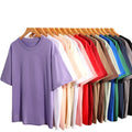 Bangladesh China Factory Price Unisex 260g Cotton T Shirt Drop Shoulder Short Sleeve T Shirt Loose Fit Customizable T Shirt