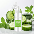Private Label 120ml Turmeric Kojic Acid Facial Cleaning Mousse Skin Brightens Whitening Face Foaming Cleanser With Brush