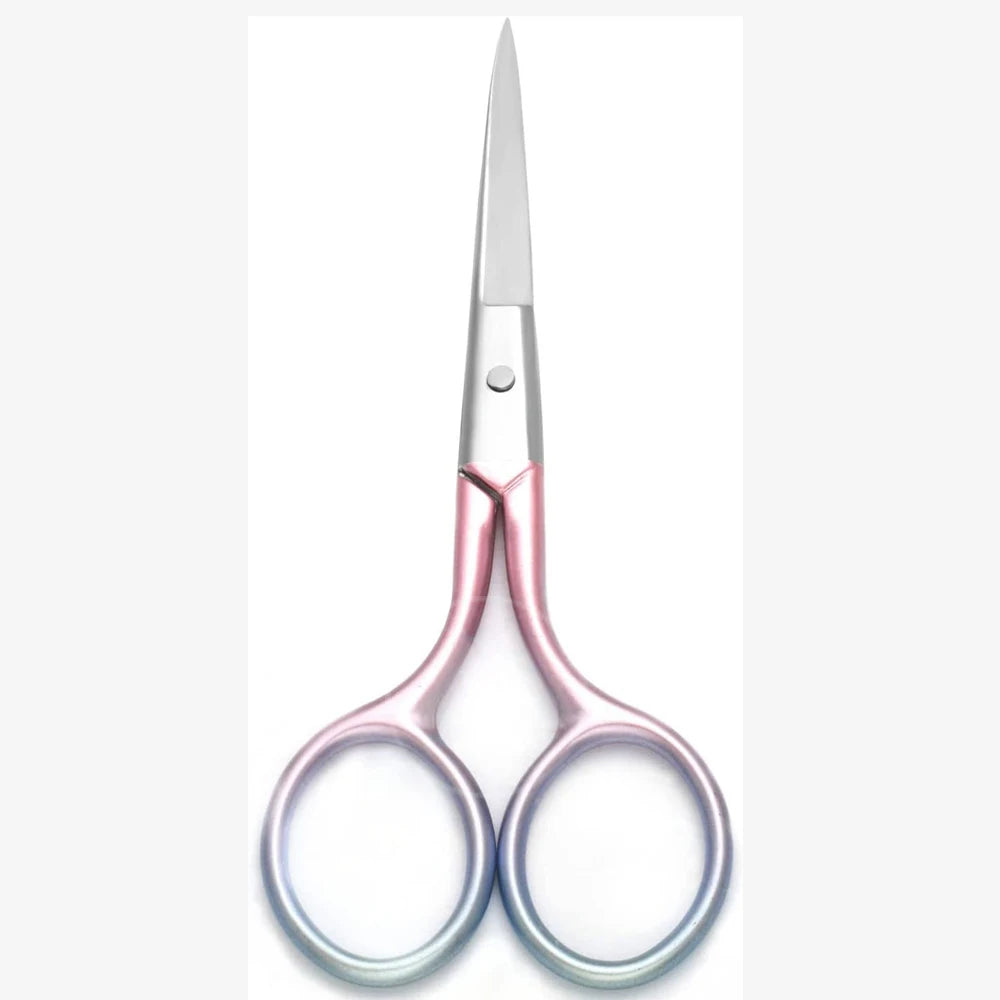 Professional Multicolor Stainless Steel Grooming Scissors Personal Care Fine Straight Tip for Facial Hair Hair Extension Tools