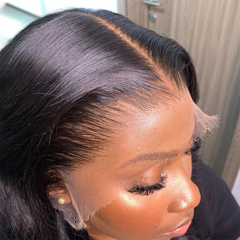 Clj Vendor Perruques Meche Naturel Hd Lace Malaysian Remy Hair 13X6 Grade 12A Straight Virgin Closure Ear to Ear Black Women