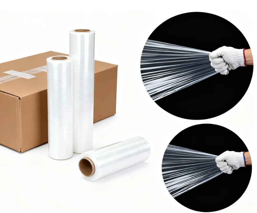 500m Packing Material Guangzhou Plastic Packing Factory Packaging Film Stretch Film