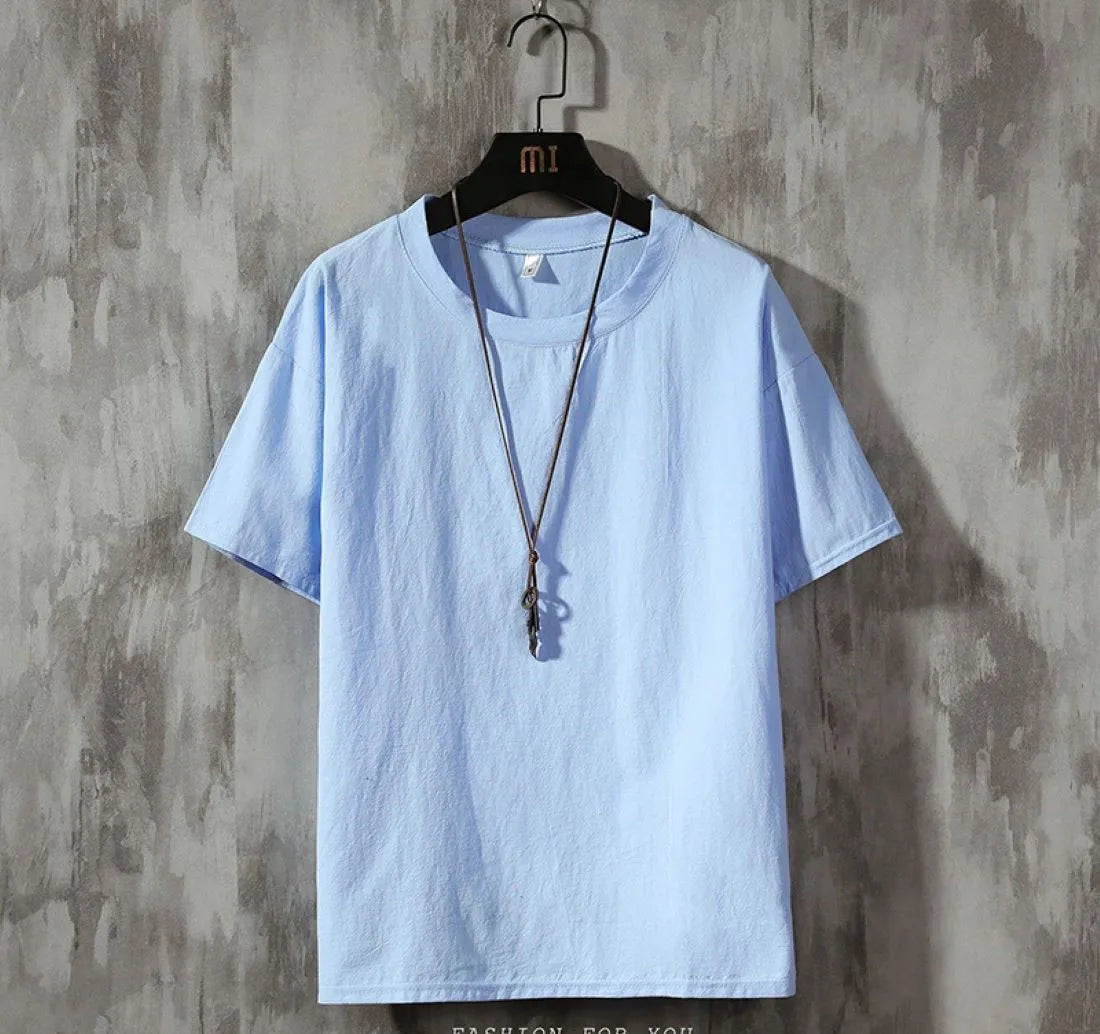 OEM custom logo embroidery printed design summer short-sleeved solid color loose casual half-sleeved bottoming shirt T-shirt