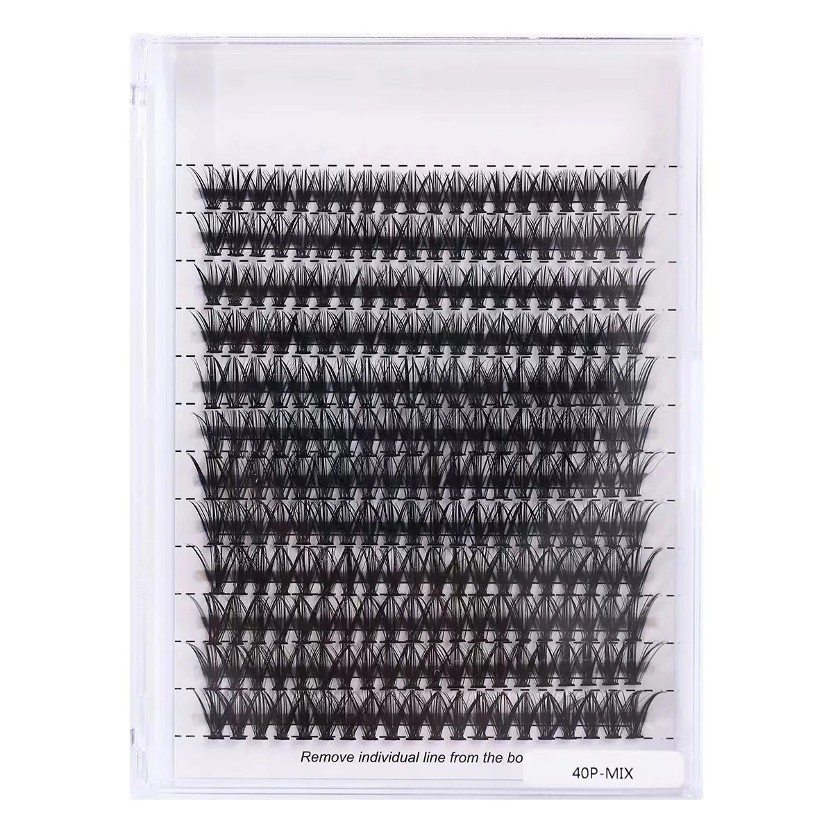 Mix 3D Fluffy Single Cluster False Lashes Premade Volume Fans Individual Eyelash Segmented Natural Fake Lashes for Eye Extension