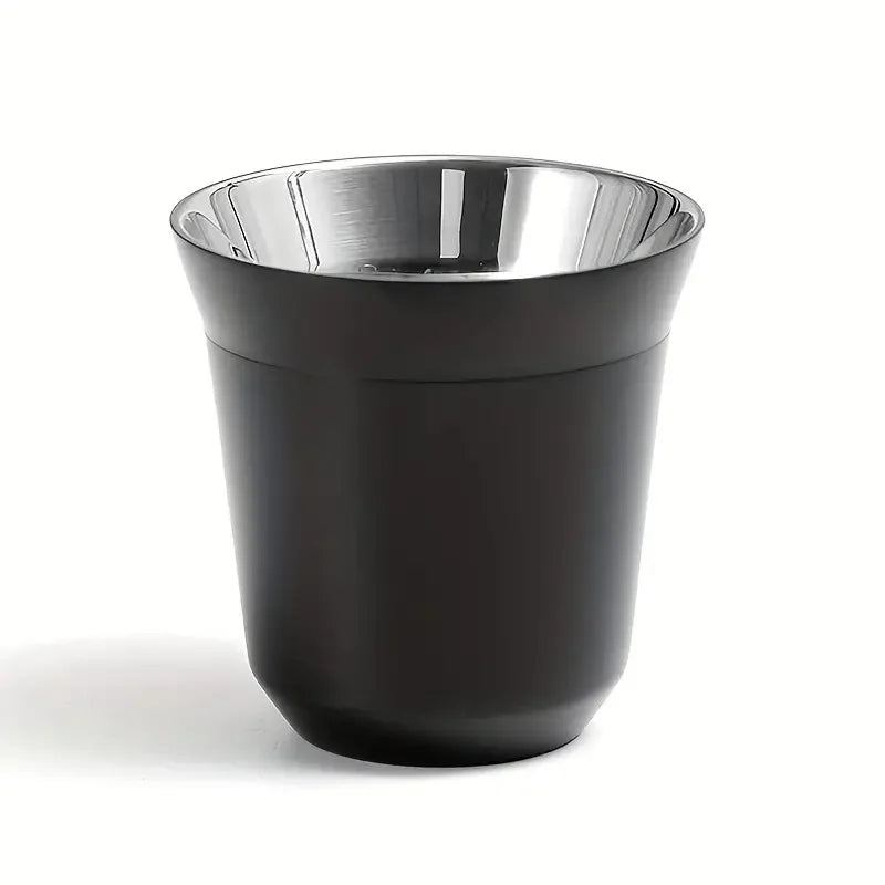 Mini Espresso Cup Double Wall for Home Party Coffee Cup As Gift for Birthday Metal Espresso Cup for Coffee Mlik Juice