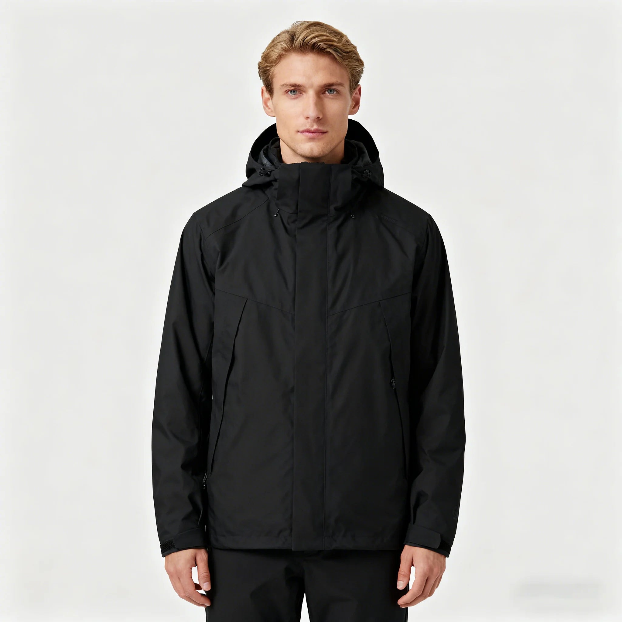 Custom Outdoor Softshell Jacket Water Resistant OEM Waterproof Windproof Hiking Snowboard Ripstop Nylon Windbreaker Men's Jacket