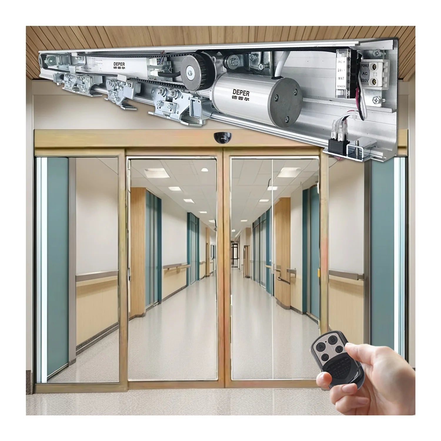DEPER DSL-125A 150kg Commercial Automatic Sliding Door Operator/Automatic Gate System/Automation Kit