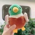 Ducks Plush Keychain Stuffed Animal Toys Mini Birds Key Chain Plushie Fluffy Animal Doll Bag Pendant Parrot Keyring Accessories