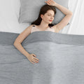 Dark Grey Rayon Derived Bamboo Night Sweats Cold Blankets Custom Bamboo Cooling Weighted Blanket