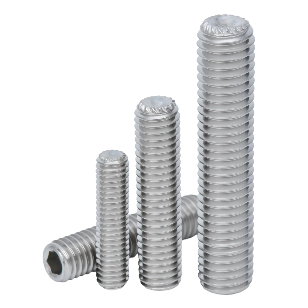 DIN916 SS304 Stainless Steel M3 M4 M5 M6 M8 Hex Socket Grub Screw Cup Point Set Screws