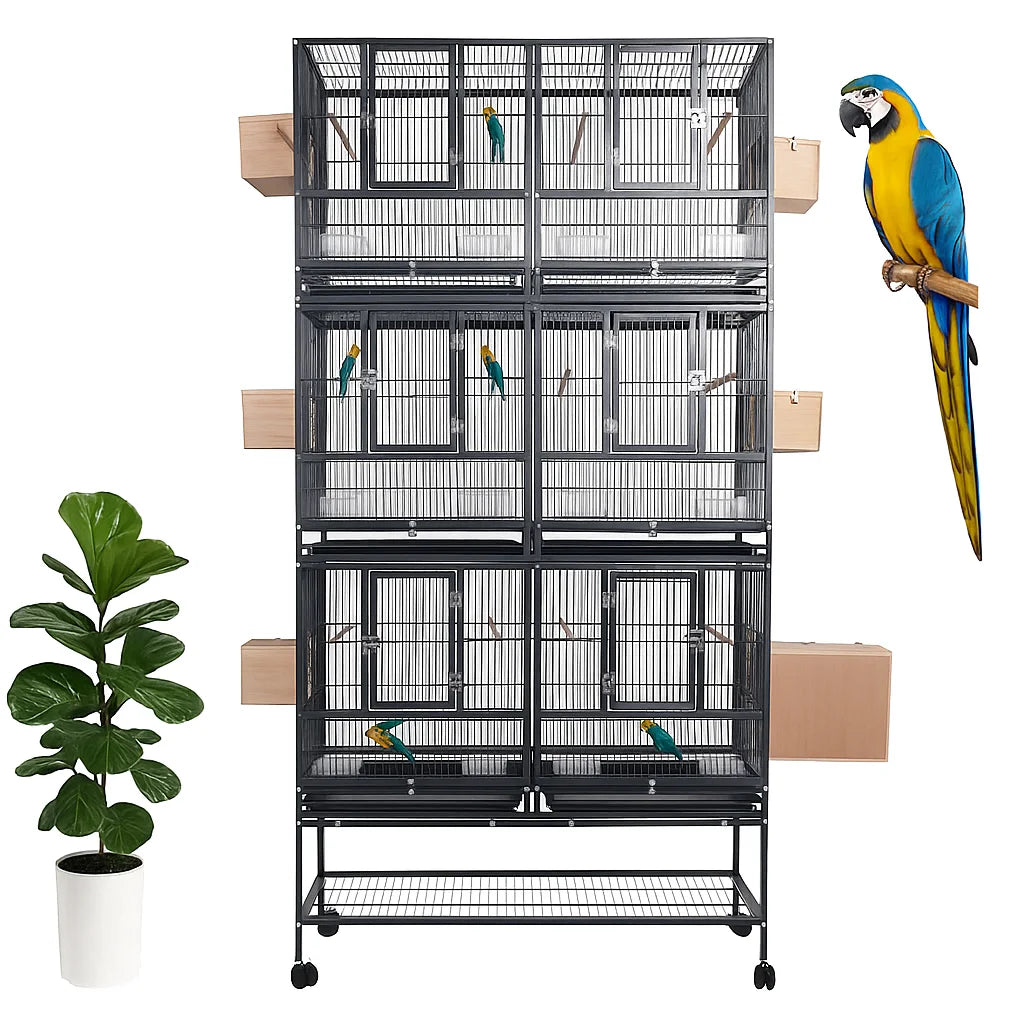 Large Bird Cages Canary Macaw Pigeon Parrot Aviary Cage Jaulas Para Pajaros Gaiola Para Passaros Metal Wild Bird Breeding Cage