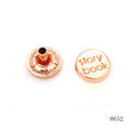 Leather Goods Making Accessories Clear logo Engraved Custom Metal Rivets for Bag