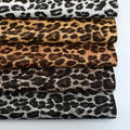 Vintage Leopard Print Fashion Pu Synthetic Leather Vinyl for Shoes Bags