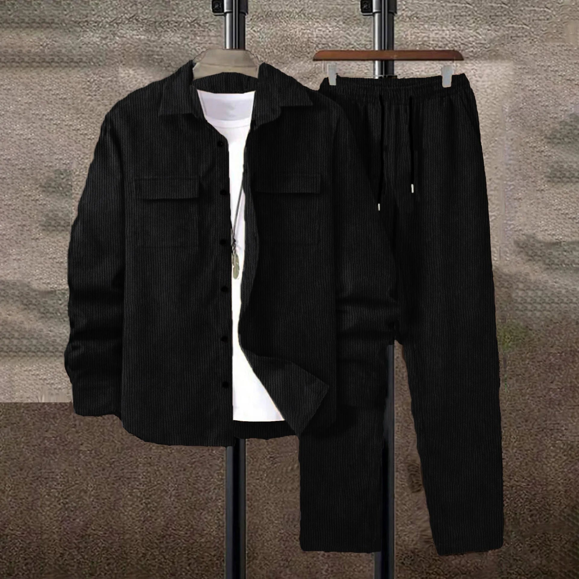 Oem customized new solid color lace up sports handsome high end suit simple casual men's suit
