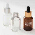 15ml 30ml Mini Amber Clear Glass Dropper Bottle for Essential Oil & Skin Care Serum with Screen Printing MegaBDM