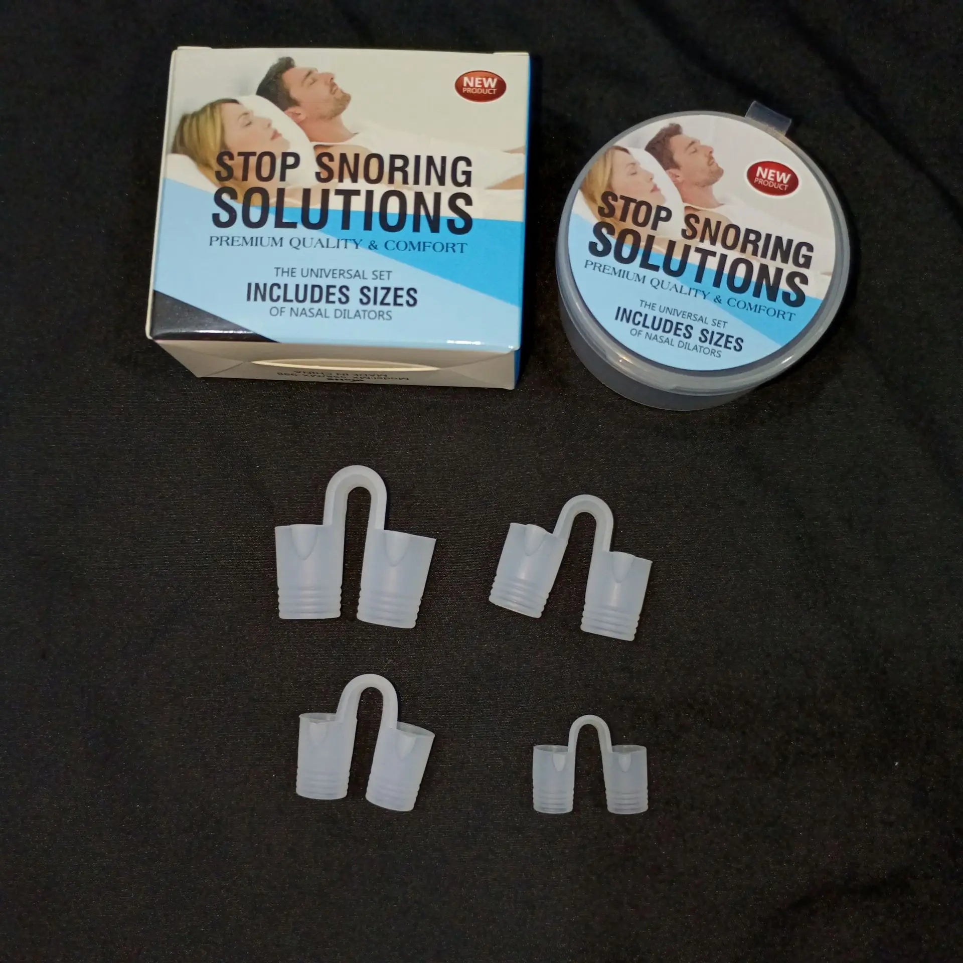 Silicone Anti Snoring Nose Clip | Nasal Dilator Sleep Aid for Snore Relief | Mini Reusable Breathing Device