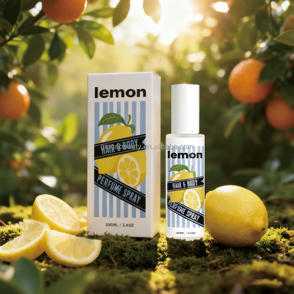 Hair Body Lemon Fragrance Mist Lemon Body Spray Double Strength Body Mist for Women with Clean Fragrance
