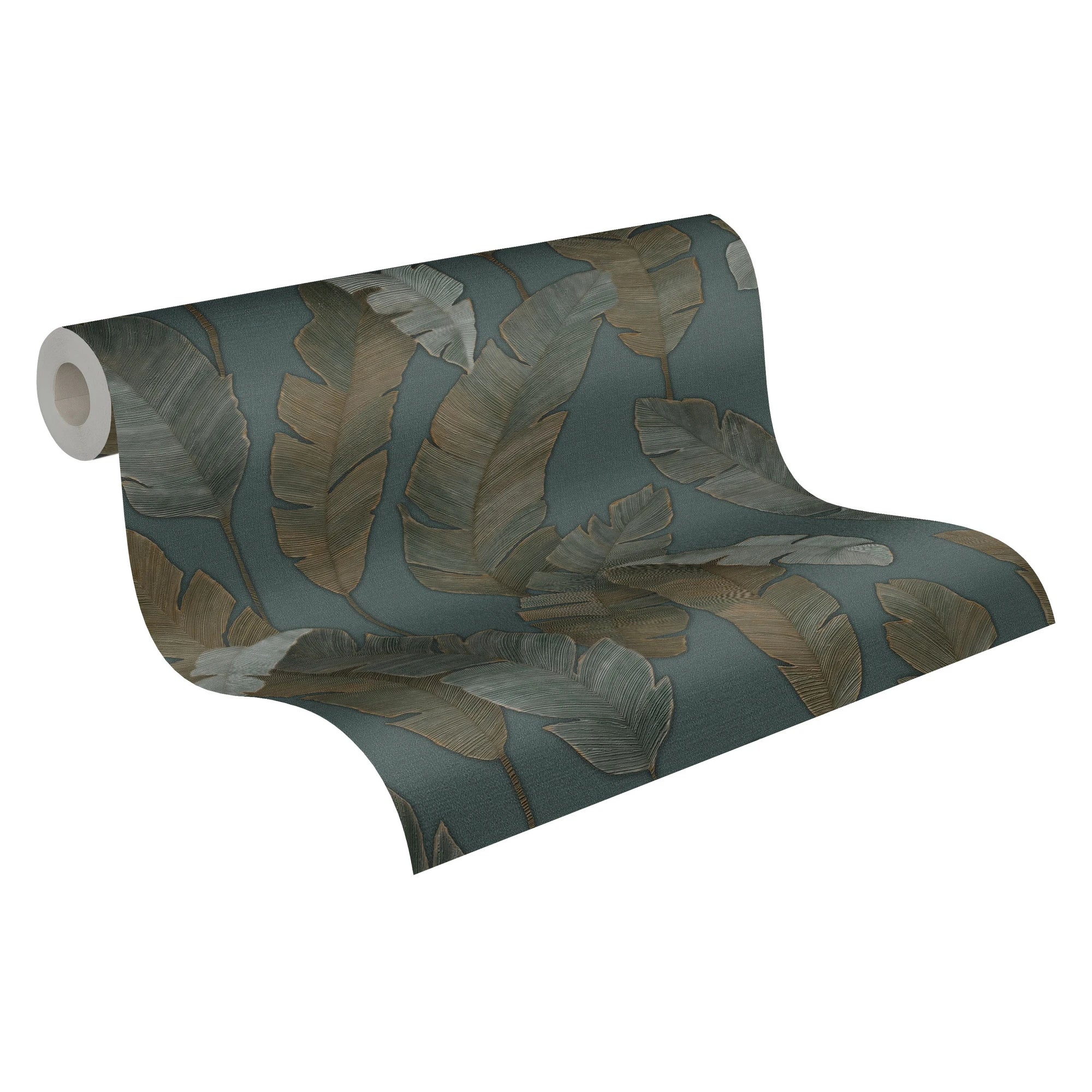 Made in Germany Modern Pre-Pasted Non Woven Vinyl Floral Wallpaper Rolls Green Blue 1005 X 053 m for Living Room & Hotel Use