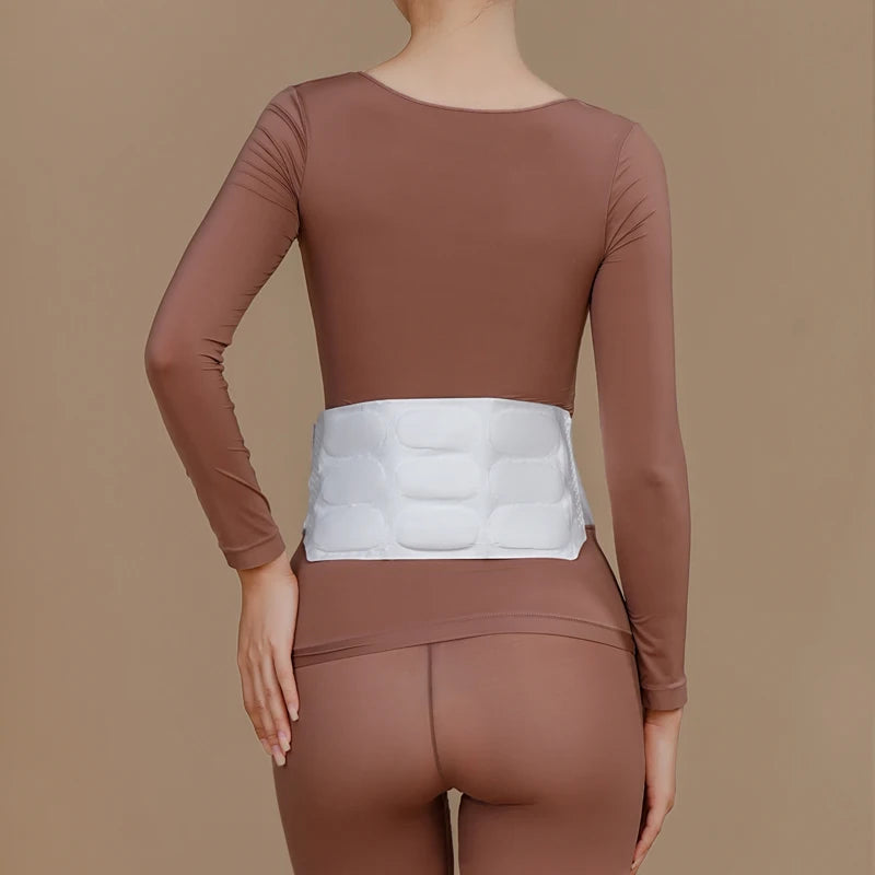 9-Zone Large Size Waist Heat Patch Velcro Adjustable Bandage for Back Pain Relief Non-Adhesive Unisex
